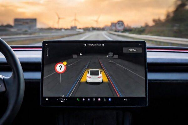 New UI Features Spotted in European FSD Demo Rides – April 2026
