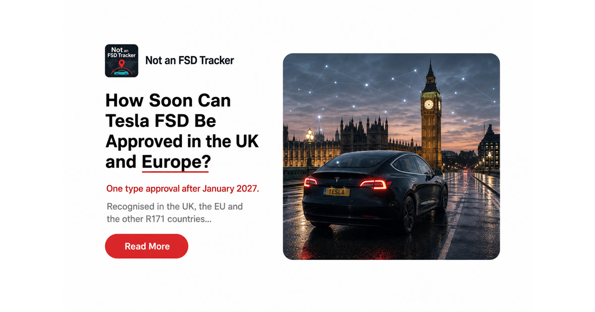 How Soon Can Tesla FSD Be Approved in the UK and Europe?